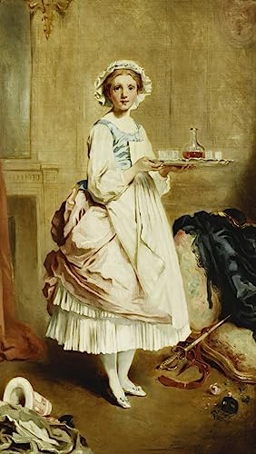 Impression d'affiche Après le bal masqué reproduction de Charles Joshua Chaplin sur toile 60x90cm