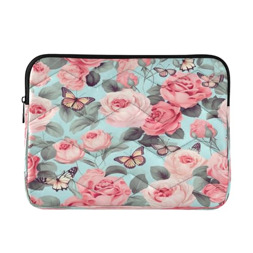 Funda para laptop 13-14 pulgadas impermeable con diseño floral miniatura 1
