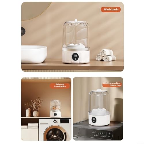Mini lavadora portátil para evitar bacterias lavando ropa interior en hoteles 7