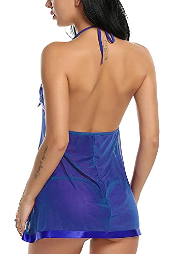 Image of Women Babydoll Lingerie with G -String Panty