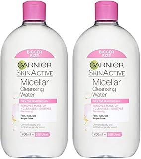 Garnier Micellar Water Facial Cleanser Sensitive Skin 700ml - 2 Pack