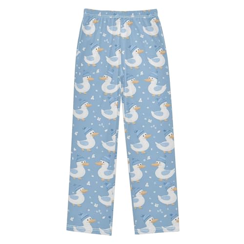 Cute Ducks Wearing Hats Pajama Pants Cartoon Pajama Bottoms Soft Sleep Pjs Lounge Pants S2