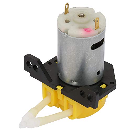 BRRNOO Peristaltische Dosierpumpe 12 V für Mikrowasserflüssigkeiten, Aquarium Labor Wasserpumpe, Gelb BRRNOO Peristaltische Dosierpumpe 12 V für Mikrowasserflüssigkeiten, Aquarium Labor Wasserpumpe, Gelb