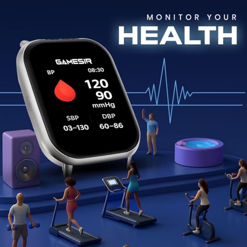 Image of GameSir H9 Smartwatch - Big Display | Bluetooth Calling | Heart Rate & SpO2 Monitor | 100+ Sports Modes | Long Battery | IP68 Waterproof | TFT Display | Design for Men & Women (Ocean Green)