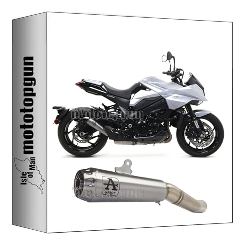 Tubo de escape Arrow Pro-Race de nichrom con fondo de acero para Suzuki Katana
