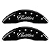 MGP Caliper Covers 35008SCADBK Caliper Cover with Black Powder Coat Finish, (Set of 4)