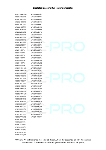 DL-pro Türgriff für Siemens iQ700 iQ500 varioPerfect S16 S14 00751789 751789 Türöffner Fenstergriff Griff silber mit Achsen für Waschmaschine Frontlader