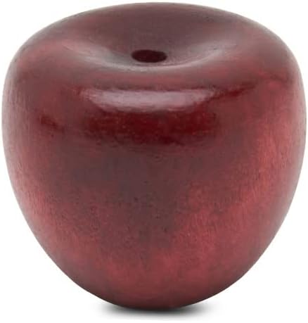 Woodpeckers Wooden Apples for Crafts 1-3/8 inch, Pack of 25 Realistic Fake Apples, Fake Fruit for Vintage Red Apple Kitchen Decor