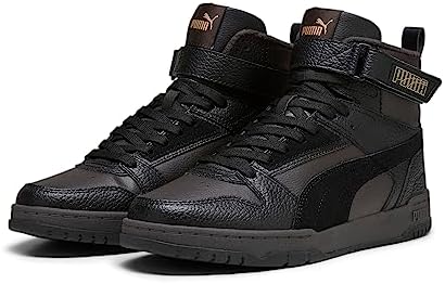 PUMA Men's RBD Game WTR Sneaker, Flat Dark Gray Black Gold, 11.5 | Image 6