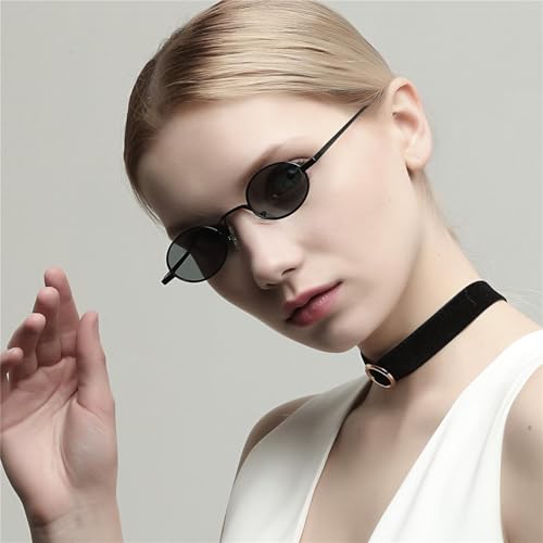 Retro Tiny Slim Sunglasses Women Men Skinny Small Oval4