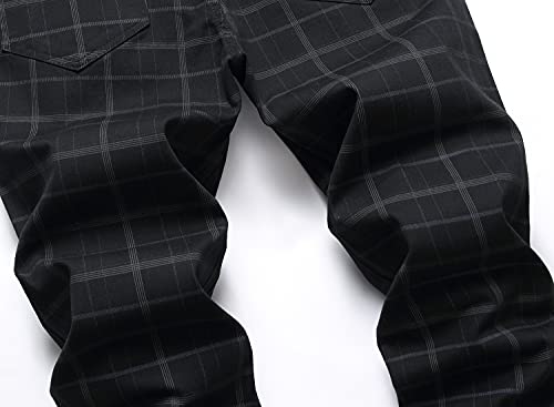 NOVOCCT Mens Dress Pants - Slim Fit Mens Casual Pants - Flat Front Stretch Skinny Business Casual Dress Chinos Pants for Men4