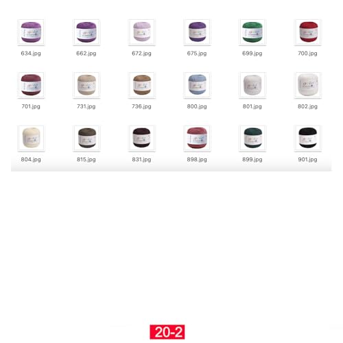 Image of golo Crochet Thread Ball Size 20 Yarn for Hand Knitting Red Coffer 831