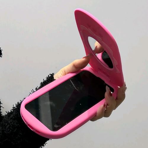 Coque silicone iPhone 14 rose 3D : finis les glissements et les rayures