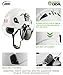 Safety Helmet Hard Hat with Visor and Ear Protection Adjustable Lightweight Vented ABS Work Helmet for Men and Women 6-Point Suspension ANSI Z89.1 Approved Ideal for Industrial & Construction