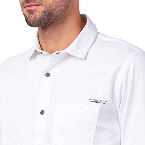 Image of Spykar Men's Regular Fit N /A Full Sleeve Solid Casual Shirts