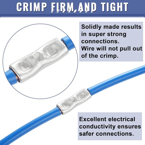 Connecteurs bout à bout épissures électriques Sopoby et cosses à sertir en cuivre 24-8 AWG - 5