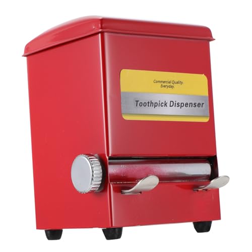 BIUDECO Portastuzzicadenti in Acciaio Inossidabile retrò Scatola Dispenser Robusta e Pratica per Uso Custodia Stuzzicadenti e Duratura per Feste e Riunioni