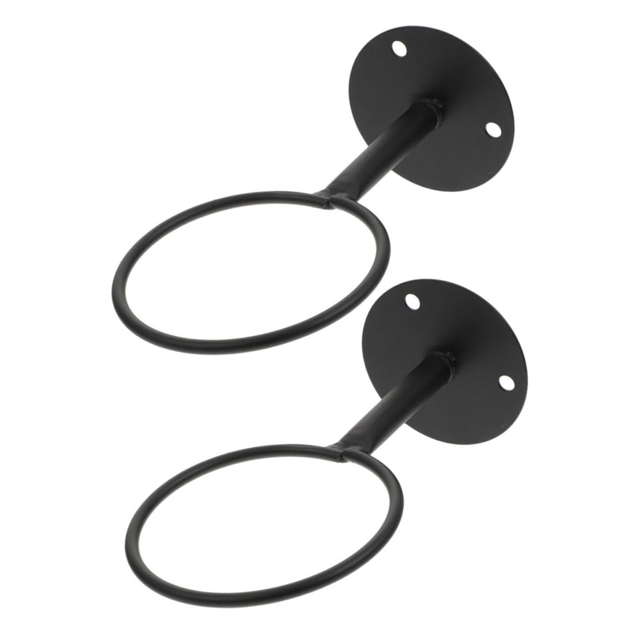 HANABASS 2Pcs Balls Display Rack Durable Basketball and Football Storage Stand Wall Mount Design for Organized Sports Equipment for Home Exhibition and Supermarkets