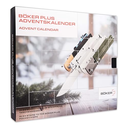 BÖKER PLUS Adventskalender 2025 Cataclyst Messer Bausatz - hochwertiger Weihnachtskalender für Damen & Herren - DIY Taschenmesser Bauset - Erwachsenen Adventsgeschenk Klappmesser zum selber machen