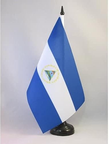Miniatura 88 de Bandera de mesa Colombia 5'' x 8'' - Bandera de escritorio colombiana 8.3 x 5.5 in - Barra y base de plástico negro - AZ FLAG