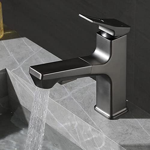 Robinet mitigeur de lavabo eau chaude froide buse extractible 2 jets - 2