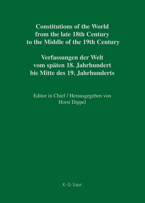 Constitutional Documents of Chile 1811 – 1833