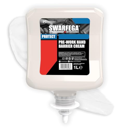 Image of Swarfega Protect – Skin Barrier Cream for Water & Oil‑Based Contaminants – Quick Drying – Non‑Greasy – Perfume‑Free – Dye‑Free – 1 L Cartridge – For Professional Use