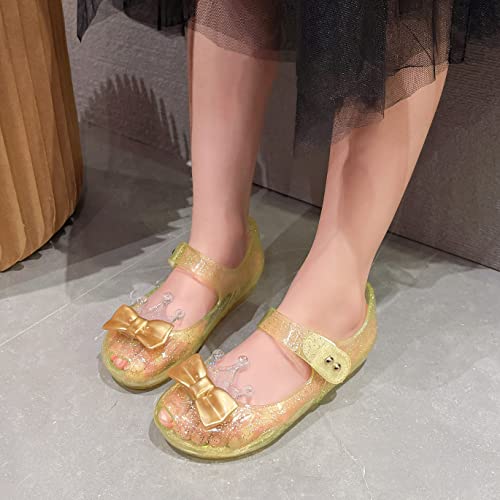 Image of Princess Jelly Sandals for Girls Toddler Dress Up Shoes Cosplay Clear Sandals Summer Cute Little Kids Glitter Sparkle Party Dancing Mary Jane