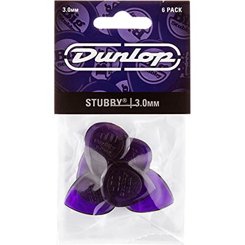 Dunlop 474P300-6 Mediators Stubby Jazz 3.00mm - Les Beatles, Paul McCartney, John Lennon, RIngo Starr, George Harrison Dunlop 474P300-6 Mediators Stubby Jazz 3.00mm