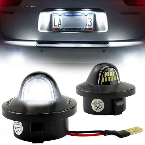 LED License Plate Light for Ford F150 1990-2014 F250 F350 Super Duty 1990-2016, Ranger, Explorer, Bright White, Plug & Play