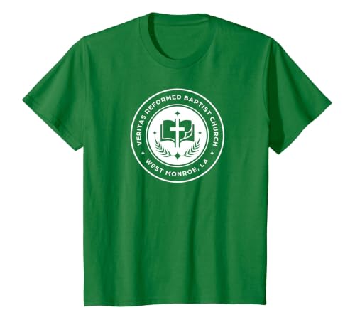 Veritas Reformed Baptist Church T-Shirt, Youth, Kelly Green, Large