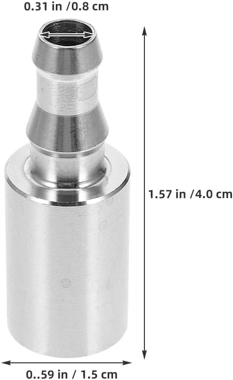ORFOFE Stainless Steel Water Bottle Pump Tubing Weight 304 Hose End Sinker for Drinking Water Pump Bottled Dispenser Accessories Home Office Use 1.57