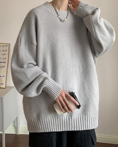 [JHIJSC] メンズ ニット セーター 秋冬 クルーネック カジュアル ビジ Amazon.co.jp: [JHIJSC] メンズ セーター ニット 秋冬 ゆったり 無地
