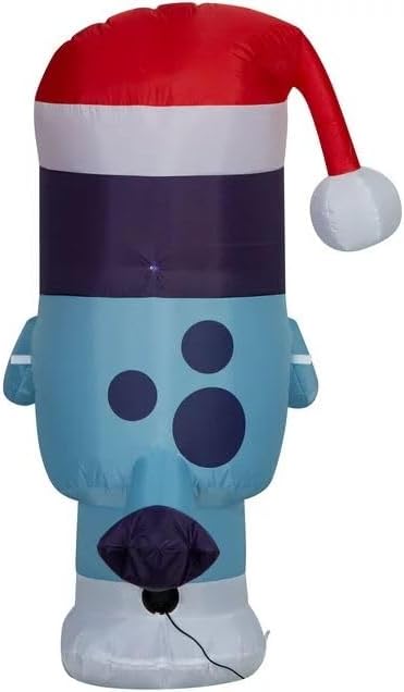Miniatura 3 de Bluey inflable de Navidad Airblown en sombrero de Santa azul, 3.5 pies de alto, azul (azul - presente), GBIC23