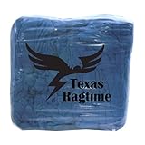Texas Ragtime Blue New Huck Towels (8 Pounds) Industrial Grade Cloth Rags Multipurpose Cleaning, Staining for Auto Mechanics, Janitorial, Home and Commercial (16” x 24”)