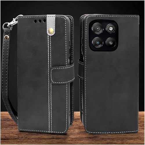 Image of Excelsior Flip Cover for Moto G67 Power, G57 Power | Premium PU Leather | 360 Degree Protection (Black)