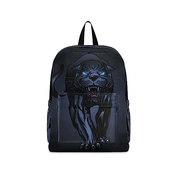 senya-Backpack-Travel-Rucksack-for-Adult-Men-Women-Roaring-Black-Panther-Lightweight-School-Bag-for-Students-Teens-Girls-Boys senya Backpack Travel Rucksack for Adult Men Women, Roaring Black Panther Lightweight School Bag for Students Teens Girls Boys
