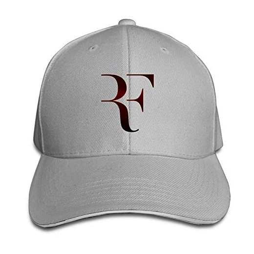 Pimkly Gorra para Hombre,Gorras Beisbol Roger Federer Sandwich Baseball Caps For Unisex Adjustable Ash