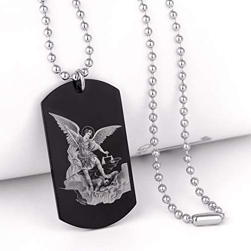 Scripture Baptism Holy Bible Verse Dog Tag Necklace,Engraved Catholic Christian Communion Confirmation Rite Religious Gift4