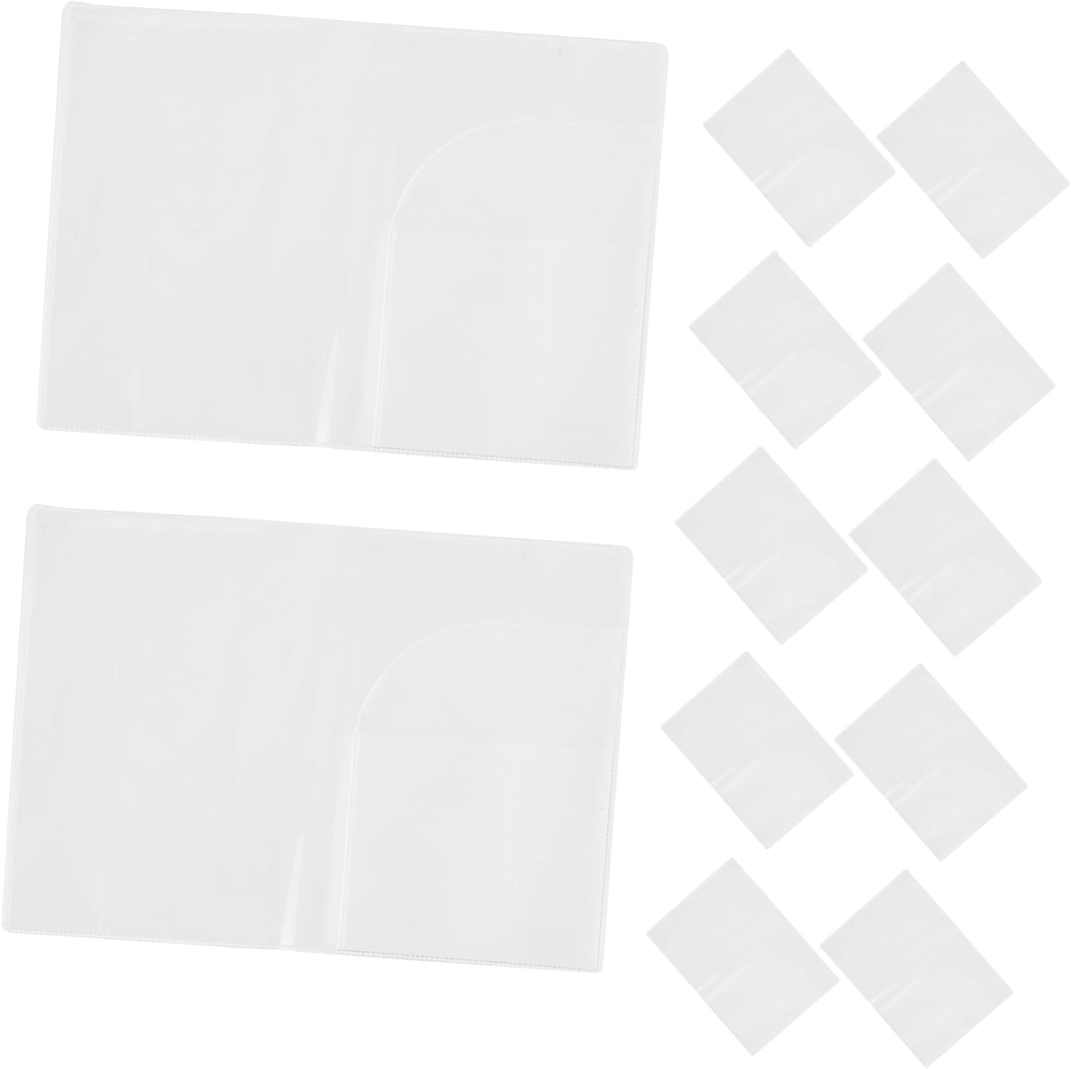 VALICLUD 30 Pezzi Porta Passaporto Trasparente Da Viaggio Custodia Per Passaporto Portabiglietti Protezione e Carte