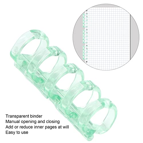 Bindringen, 20 Stuks 5 Gat Geperforeerd Losbladig Papier Plastic Clip Schrijven Kantoor Bindrecept Transparante… - Image 5