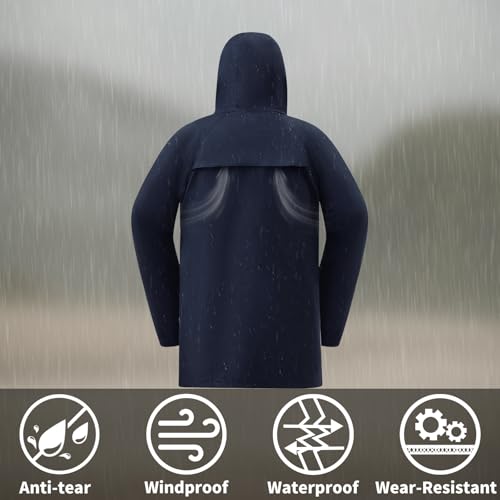 RainRider Rain Suits for Men Women Waterproof Heavy Duty Rain Gear Long Rain Jacket Coat & Pants2