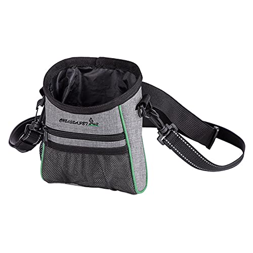 Bolsa para Perros con Rayas Reflectantes, Gran Capacidad, Bolsa de Comida para Entrenamiento de Perros
