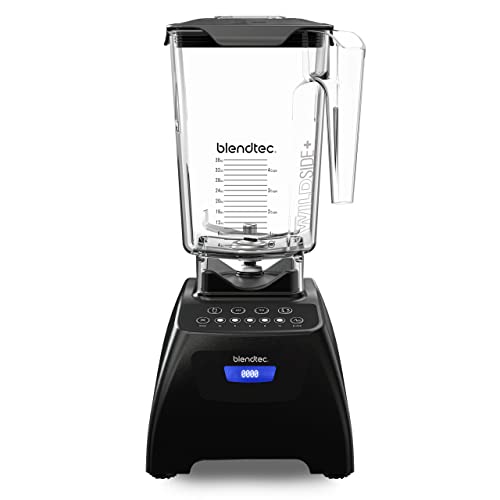 Blendtec Classic 575 Blender - WildSide+ Jar (90 oz) - Professional-Grade Power - Self-Cleaning - 4 Pre-programmed Cycles - 5-Speeds - Black