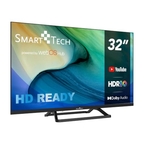 Smart Tech TV LED HD 32' (80 cm) Smart TV Web OS-32HW01V3- Molotov, Netflix, Prime Video, 3xHDMI - 2xUSB - Dolby Audio