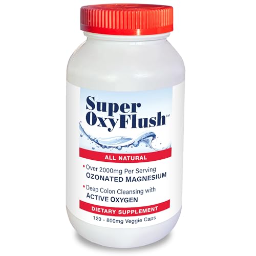 Oxygen America's Super OxyFlush Colon Cleanser with Ozonated Magnesium Oxide – 120 Capsules –