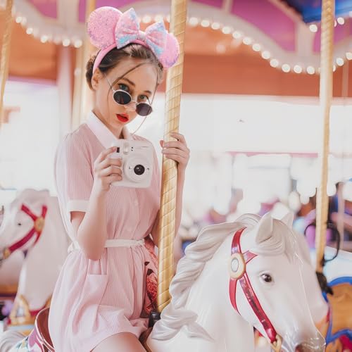 Image of DRESHOW Mouse Ears Bow Headbands Glitter Party Decoration Cosplay Costume for Women