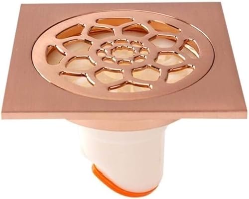 Scarico for pavimento doccia, copertura antiodore for bagno, 1 pz nuovo scarico for in oro rosa for lavandino, vasca da, WC, cucina, balcone(Pink)