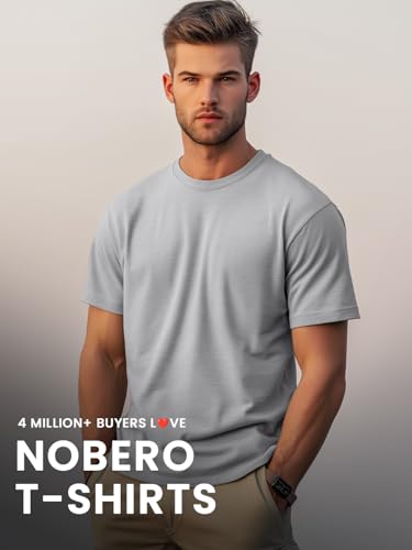 Image of Nobero 100% Cotton Tshirts for Men Combo Pack of 3 | Regular Fit Round Neck Half Sleeve