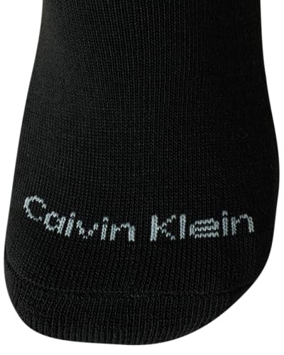 Image of Calvin Klein Mens No Show Socks - 6 Pack Soft Cotton Blend Cushioned Athletic Low Cut Socks for Men for Sports and Running